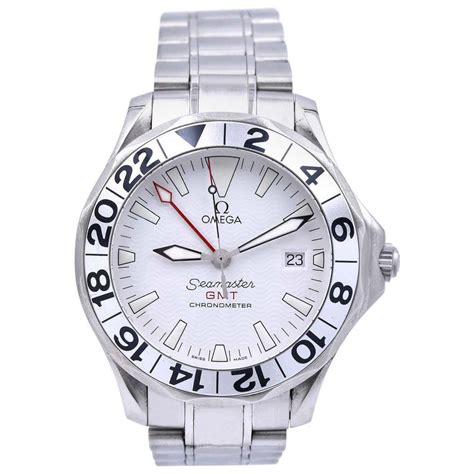 omega seamaster gmt white|omega seamaster gmt price.